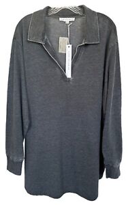 Jane and Delancey Women's Blouse Top Vintage Look Long Sleeve Plus Size 3X Gray