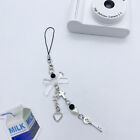 Y2K Phone Charm Key Bow Heart Keychain Pendant Kawaii Key Chain Bag Beaded Ph~;j