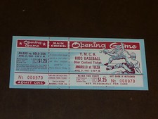 1963 TULSA OILERS OPENING  BASEBALL FULL TICKET TEXAS LEAGUE CARDINALS AFFILIATE