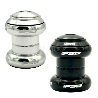 FSA ORBIT X 1" Road/Touring Bike AL Headset,Threadless +Top cap, Silver / Black - Image 1 of 4
