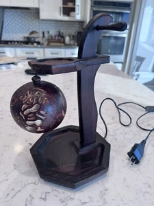 KOREAN TRADITIONAL EIGHT ANGLES GOURD LIGHT Electric LAMP KOREAN ANTIQUE LAMP BH - Picture 1 of 10