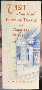 ca.1940's San Jose, California ROSICRUCIAN EGYPTIAN TEMPLE Promotional BROCHURE - Picture 1 of 4