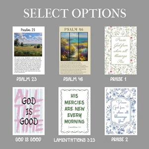 Psalm 23 Wall Art Print, Inspirational Christian Poster, Living Room Scripture - Picture 1 of 13