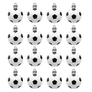  24 Stück hängende Fußball Dekoration Deko Ornament Weihnachtsschmuck - Bild 1 von 20