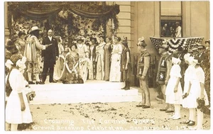 RPPC Real Photo San Diego California c1911 Postcard Crowning Carnival Queen - Picture 1 of 2