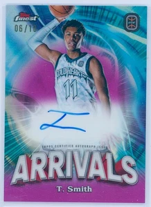 2023 TOPPS FINEST OTE * TYLER SMITH * AUTO ARRIVALS MAGENTA 6/10 BUCKS - Picture 1 of 2