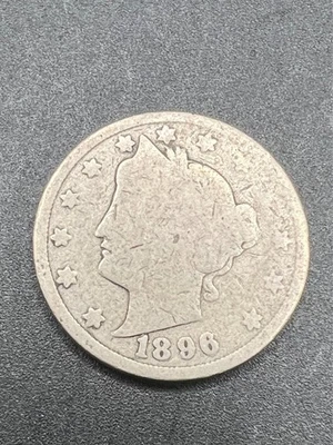 Liberty V Nickel-1896, full date nice coin - Image 1 of 3