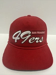 47 Brand San Francisco 49ers Stitch SnapBack Cord Mütze Kappe Neu Einheitsgröße - Bild 1 von 7