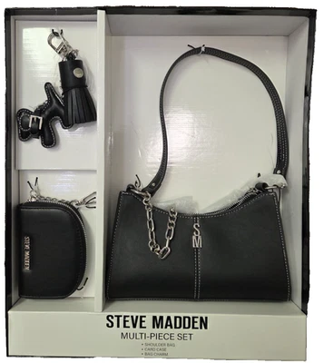 Steve Madden мульти изделие (3) комплект черный с такса сумка подвеска - Изображение 1 из 4