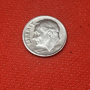 Rare 1989 P Dime With Reverse Rolled Rim Error - Picture 1 of 11
