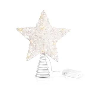 Luci Stellari Cime Albero Luci LED Albero di Natale Stella di Natale Topper - Foto 1 di 10