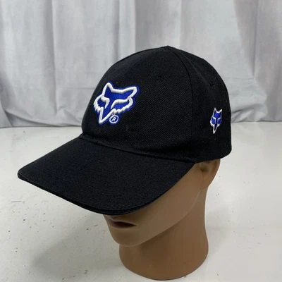 Boné de motocicleta vintage FOX RACING masculino adulto ajustável mistura de lã - Imagem 1 de 4