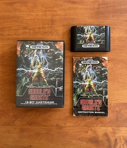Ghouls 'n Ghosts (Sega Genesis) ottime condizioni CIB completo e testato - spedizione veloce - Foto 1 di 10