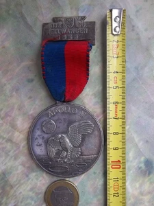 médaille collection 48 grs apollo 11 Armstrong,Collins,Aldrin 1969 - Picture 1 of 5