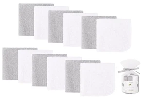 12 Pack Baby Washcloths - Small Soft Absorbent 100% Cotton Terry Wash Cloths ... - Picture 1 of 6