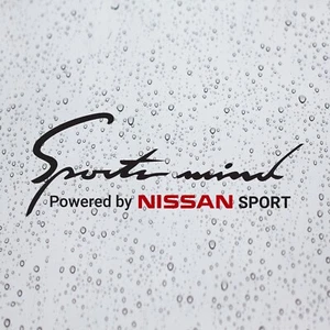 1x SPORTS MIND Powered By Decal Vinyl Stickers (10" x 3.75") For Nissan Cars - Picture 1 of 16