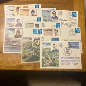 GB 1976-1978 Selection of Nine RAF RAFM HA Series Flown Covers: SHSs/Cachets (2) - Picture 1 of 11