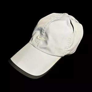 NIKE FeatherLight Cap Hat Dri Fit Running Tennis 595510 RARE 2012 Cloud Gray EUC - Picture 1 of 13