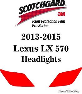3M Scotchgard Paint Protection Film Pro Series 2013 2014 2015 Lexus LX 570