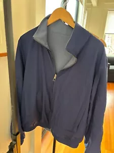 Loro Piana Reversible Bomber Jacket In Navy Blue Size small (mens) - Picture 1 of 3