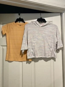Athleta Girl Hoodie And Shirt Size Medium 8-10 B76 - Picture 1 of 11