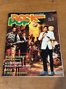 ROXY MUSIC Brian Ferry Brian Eno Cover 1982 MEXICAN MAGAZINE Kiss Dio - Picture 1 of 2