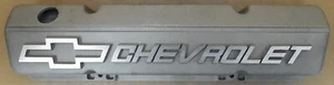 GM 12480127 SB Chevy Slant Edge Short Aluminum Valve Cover, Single - Picture 1 of 3