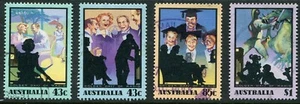 1991 Australia Radio Days Set Of 4 Good To Fine Used - Bild 1 von 1