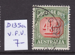 POSTAGE DUES AUSTRALIA: 4d SG D135a VFU. - Bild 1 von 1
