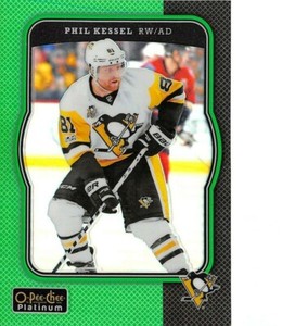 2017-18 O-Pee-Chee Platinum Retro Rainbow Green #R64 Phil Kessel /49