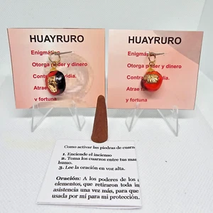 AMULETO HUAYRURO DE DINERO SUERTE PROTECCIÓN GRATIS INCIENSO INTRUCCIONES 1PC - Imagen 1 de 2