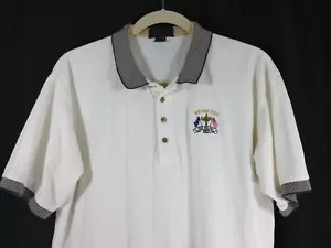 Ryder Cup The Belfry Golf Antigua Men XLs Off White Short Sleeve Polo Shirt - Picture 1 of 6