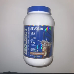 Evogen IsoJect Whey Isolate Protein Powder Vanilla Cold Brew Coffee 1.83lbs 832g - Picture 1 of 4