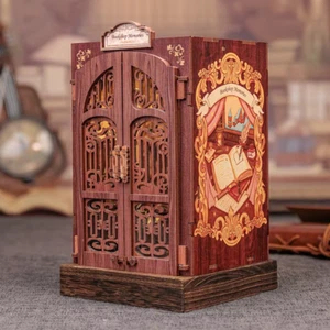 CUTEBEE DIY Book Nook Kit - Miniature Bookshop Memories Dollhouse with Light - Picture 1 of 7