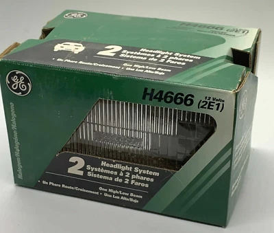 H4666 Bombilla Faro GE Lighting EE. UU. OEM H6545 HP6545 H4668 CAJAS SIN ABRIR Foto 1 de 2