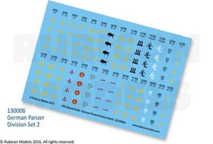 DCGE004 GERMAN PANZER DIVISIONS SET #2 - 1/56 28mm - WARGAMING - - Bild 1 von 1