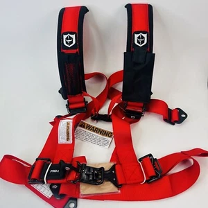 Pro Armor 4 Point Harness Orange 2" Straps - Picture 1 of 9