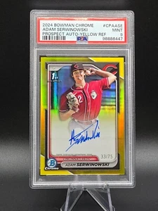 2024 Bowman Chrome - Prospect Autographs Adam Serwinowski #CPA-ASE Gold... - Picture 1 of 2