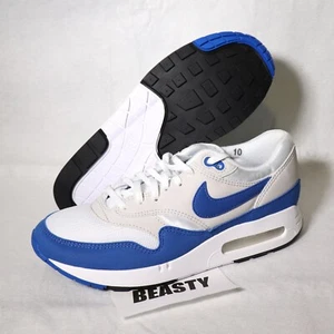 Nike Air Max 1 OG 86 White Royal Blue Men Sneakers Size US 10 New Rare - Picture 1 of 13