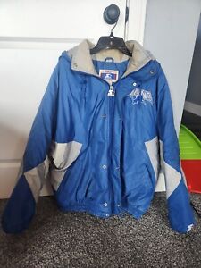 1990's Vintage  Detroit Lions Starter Proline Zip Down Hooded Jacket Coat Sz XXL
