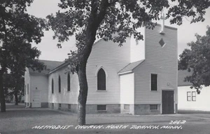Chiesa Metodista - North Branch, Minnesota - RPPC non affrancato - Foto 1 di 3