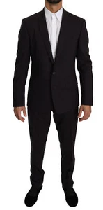 DOLCE & GABBANA Suit MARTINI Purple Wool Stretch 2 Piece EU50/ US40/ L RRP $2800 - Picture 1 of 9