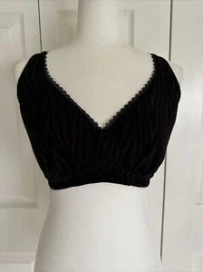 Cosabella Zebra Velvet Bralette Size Medium 34 DD/ E. - Picture 1 of 11