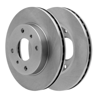 Front Vented Disc Brake Rotors 2PCS For Nissan Sentra 06-00, Stanza 92-90; 257mm - Image 1 of 4