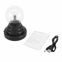 USB Magic Crystal Globe Desktop Light Plasma Ball Sphere Home Party Night Lamp-%