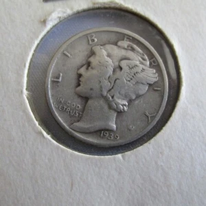 MERCURY DIME 1939-D VERY FINE 3495 - Picture 1 of 2