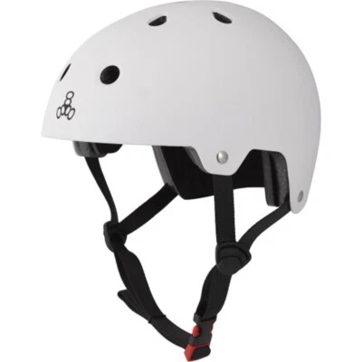 Triple 8 Dual certified helmet white matt or black matt FREE J&J'S STICKER - Image 1 of 2