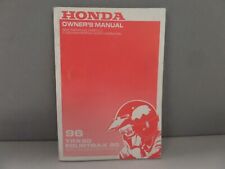 Honda Factory Owner's Manual 1996 TRX90 Fourtrax 90 00X31-HF7-6300