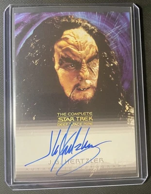 THE COMPLETE STAR TREK DEEP SPACE NINE A17 J G HERTZLER AS GEN. MARTOK AUTOGRAPH - Image 1 of 2