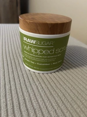 Raw Sugar Sensitive Skin Whipped Polish Green Tea + Cucumber + Aloe Vera New - Image 1 of 3